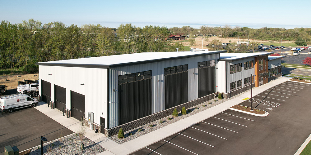 Steel building office
