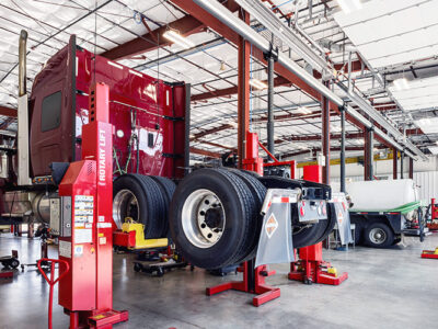 Trucking service center steel building