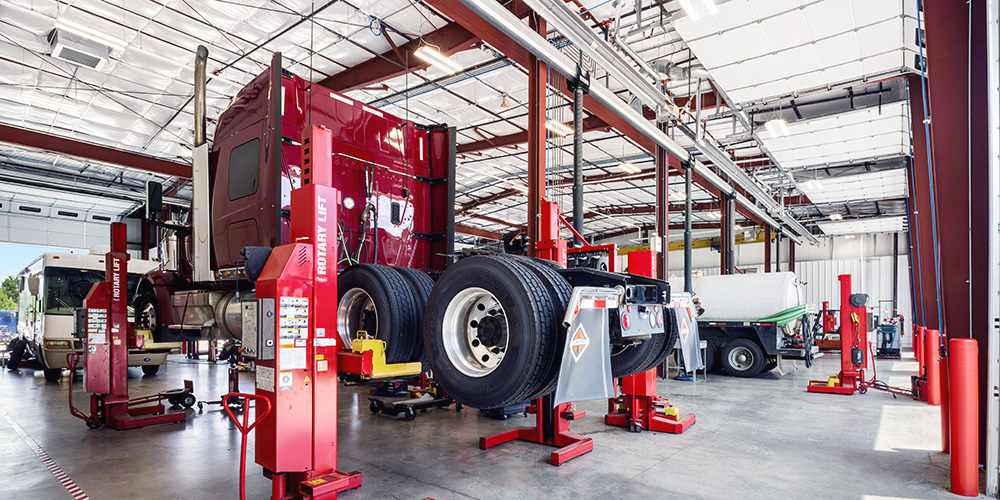 Trucking service center steel building