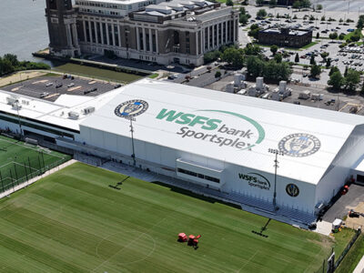 Sports complex metal building
