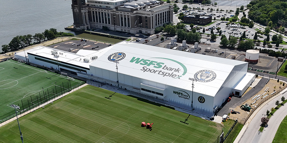 Sports complex metal building