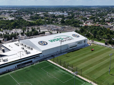 Indoor soccer field
