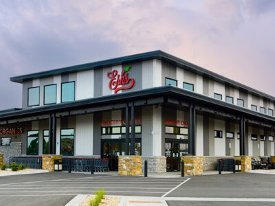 Metal building grocery store